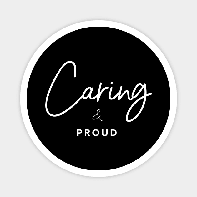 Caring & Proud | Enneagram type 2 Magnet by Enneaverse